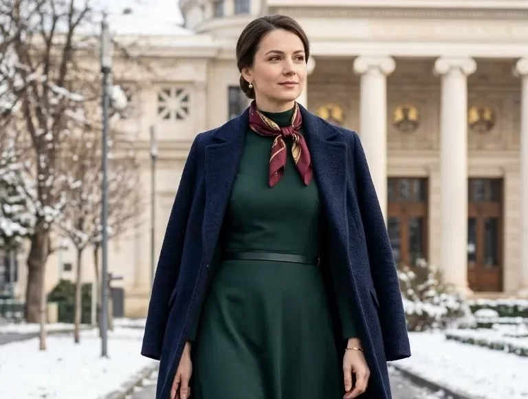 Ce materiale și croieli să alegi pentru rochii modeste de iarnă