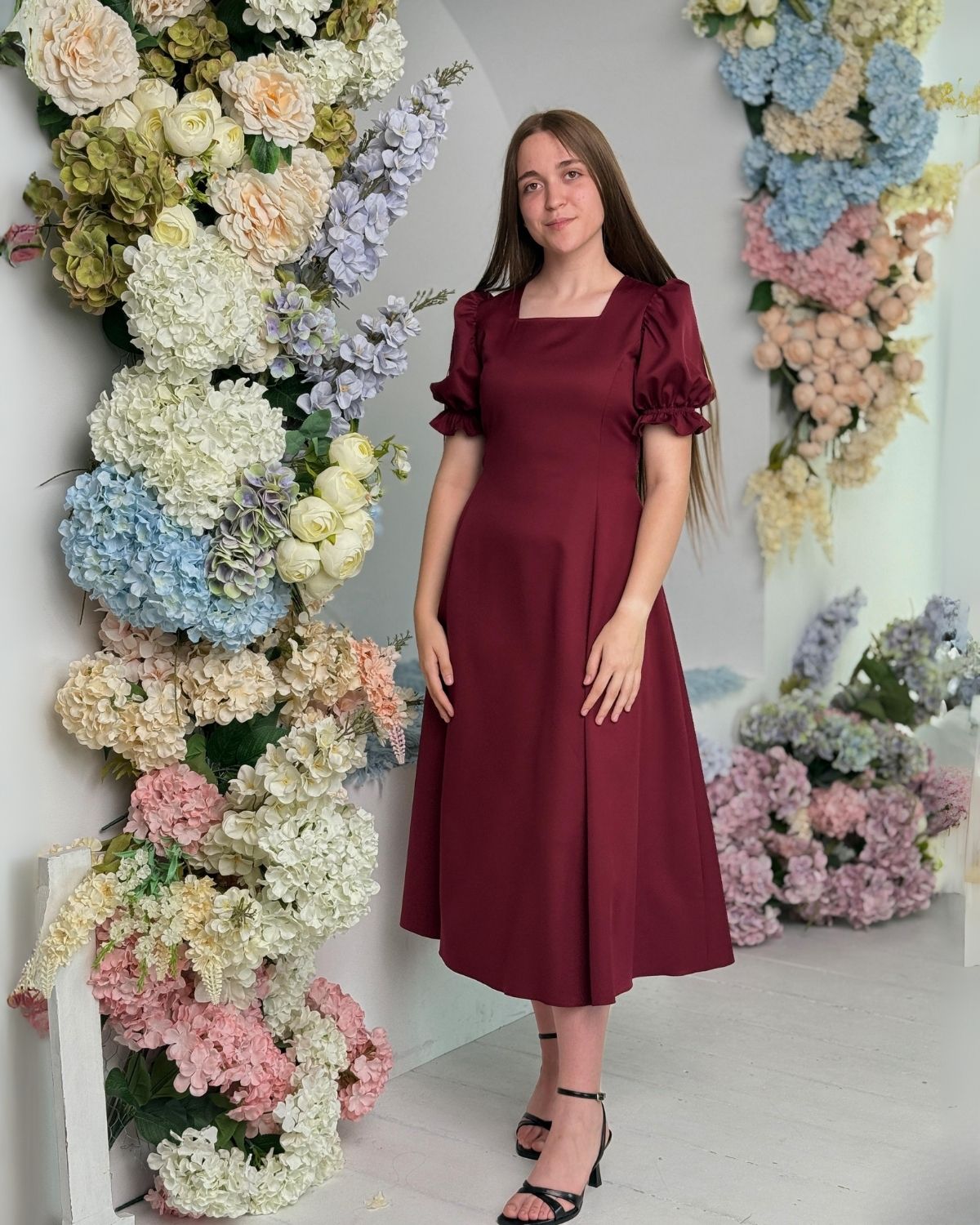 Rochie Anne cu gaica și snur la spate - imagine 12
