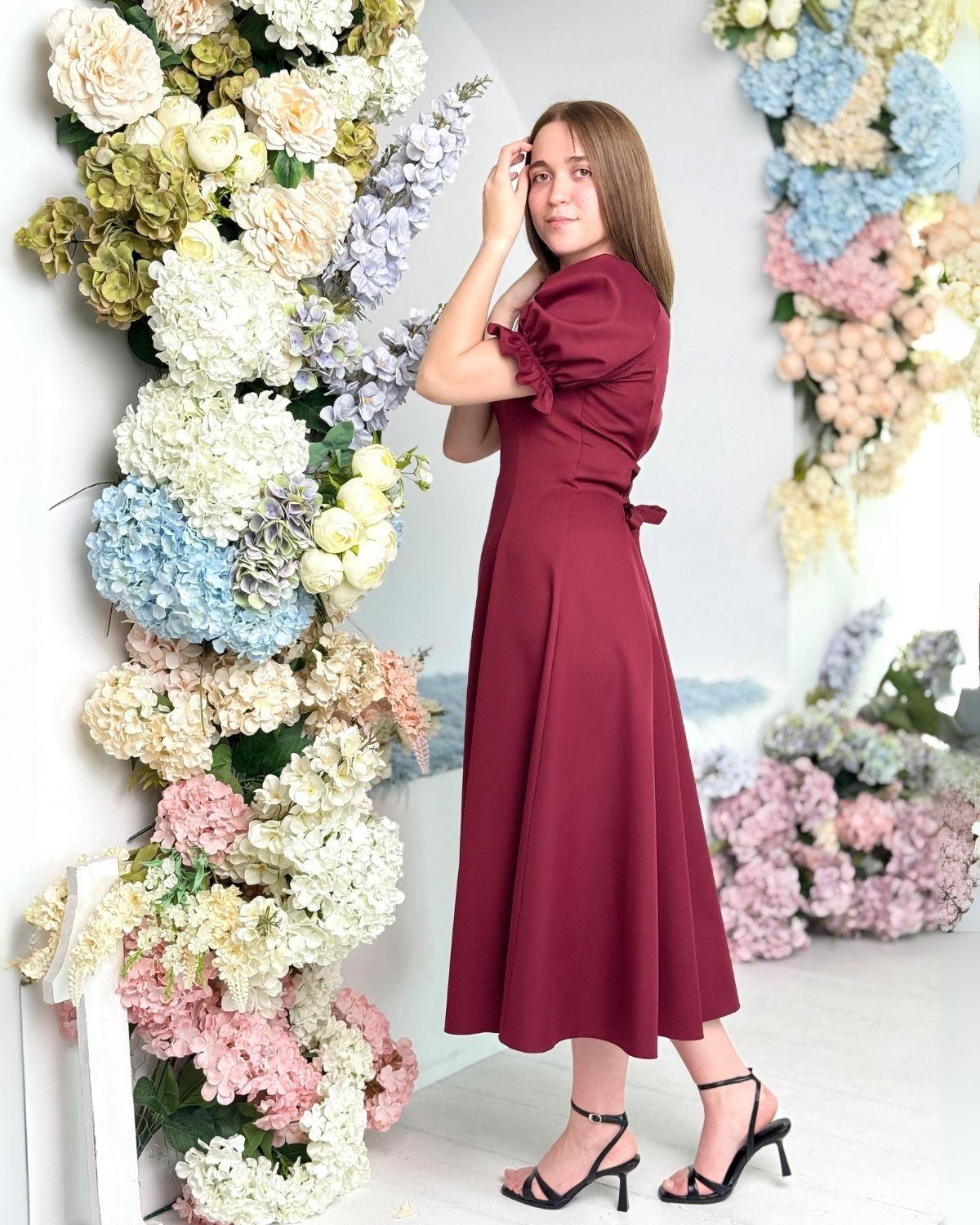 Rochie Anne cu gaica și snur la spate - imagine 13