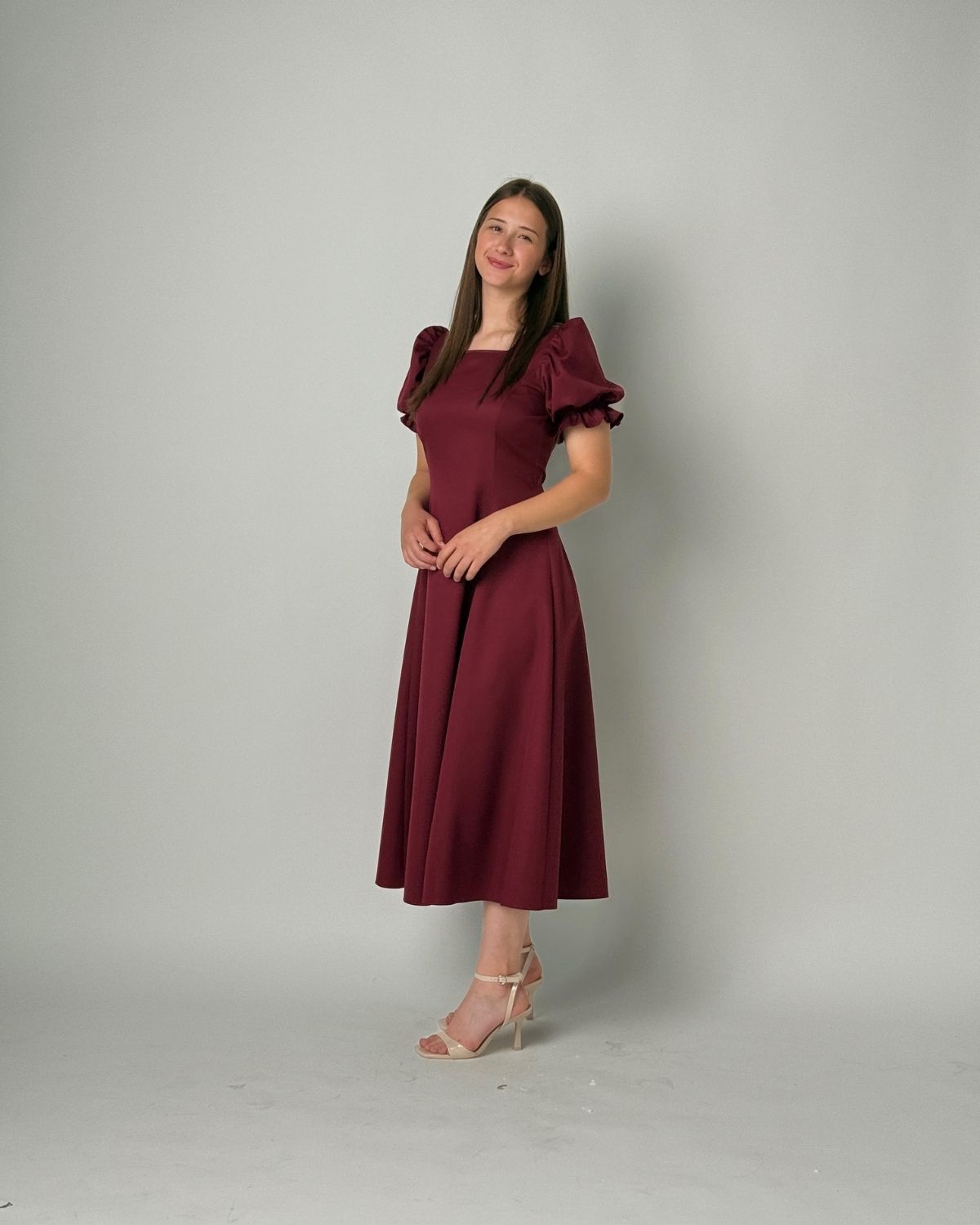 Rochie Anne cu gaica și snur la spate - imagine 3