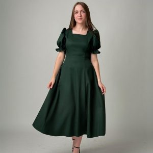 Rochie Anne cu gaica și snur la spate