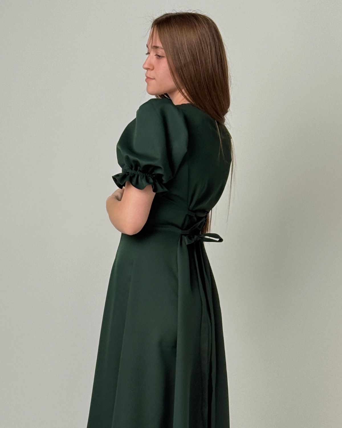 Rochie Anne cu gaica și snur la spate - imagine 4