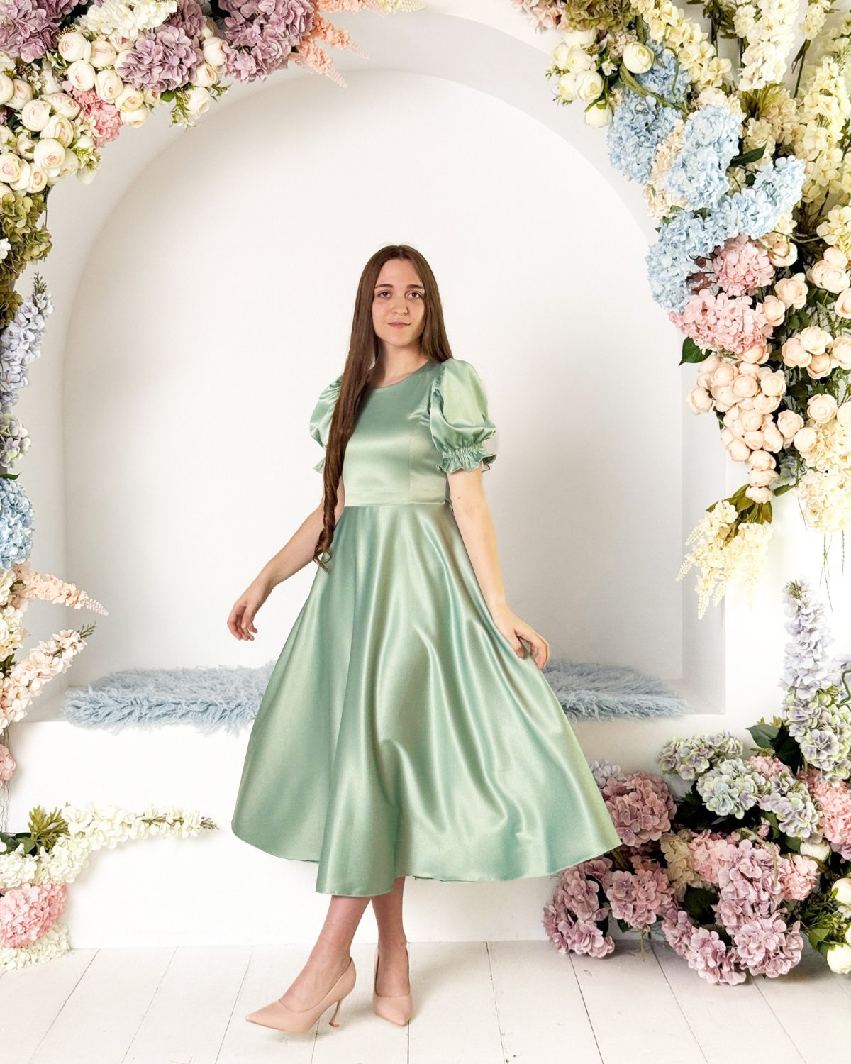 Rochie Ema din tafta elastică - imagine 13