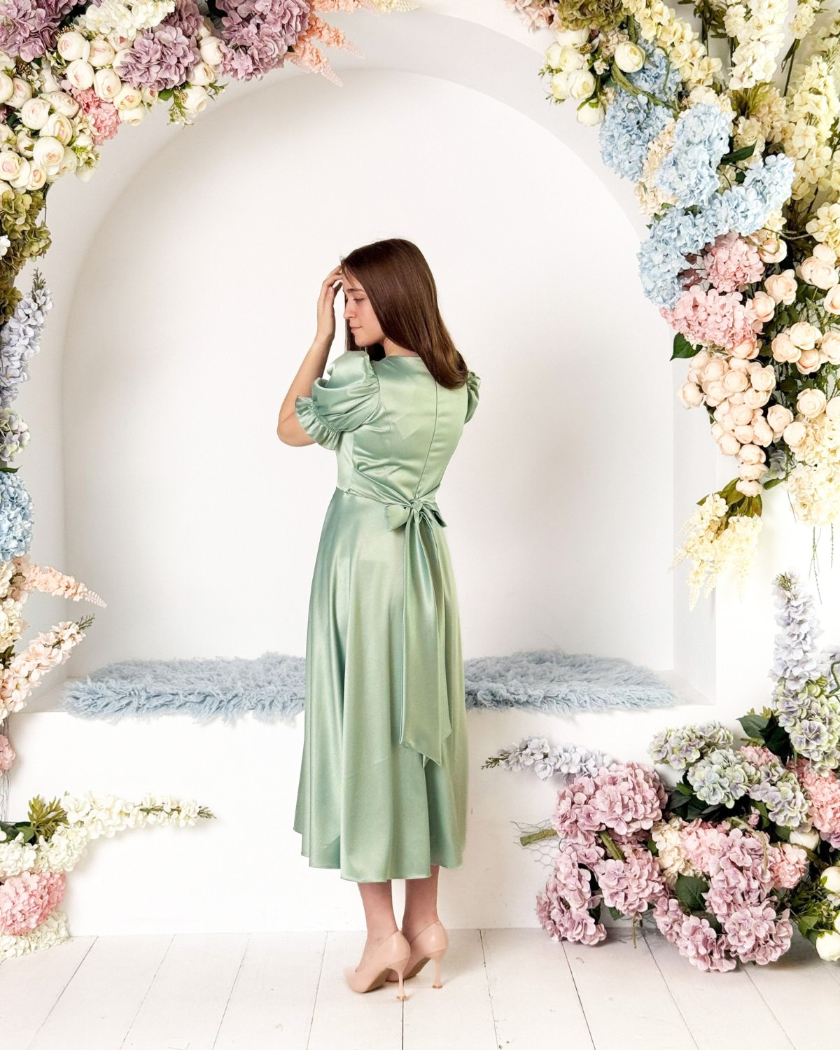 Rochie Ema din tafta elastică - imagine 12