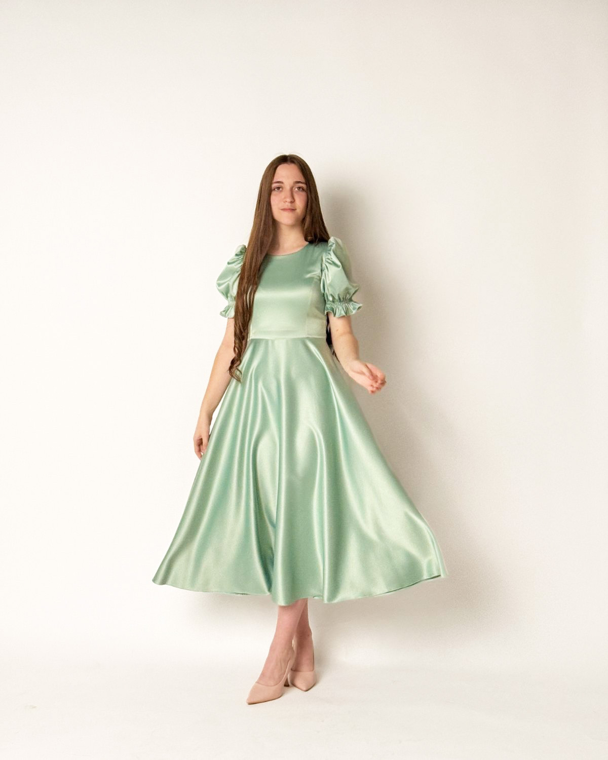 Rochie Ema din tafta elastică - imagine 8