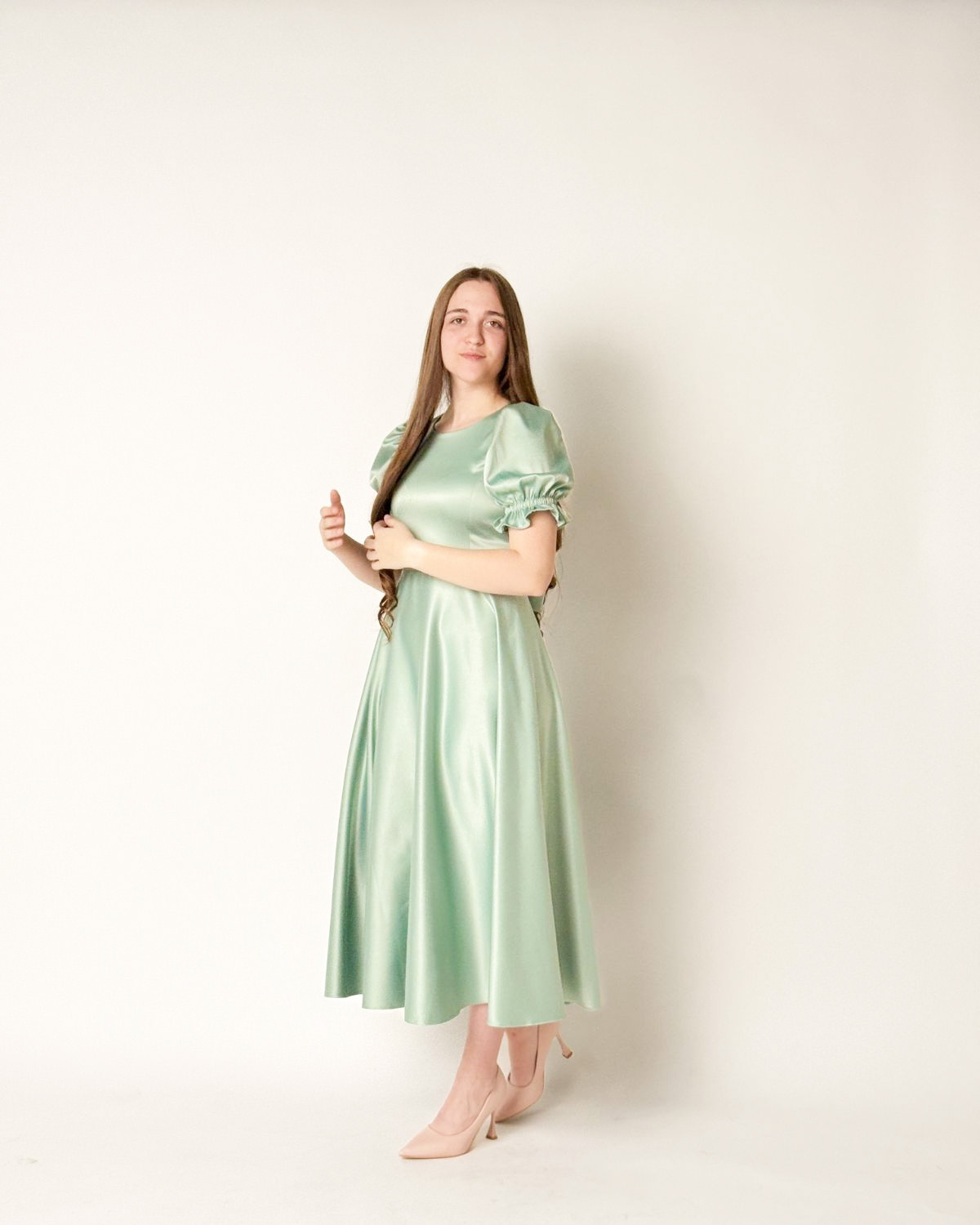 Rochie Ema din tafta elastică - imagine 7