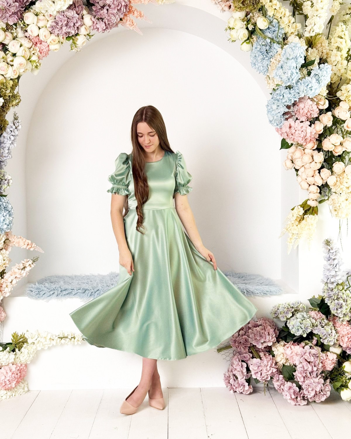 Rochie Ema din tafta elastică - imagine 15