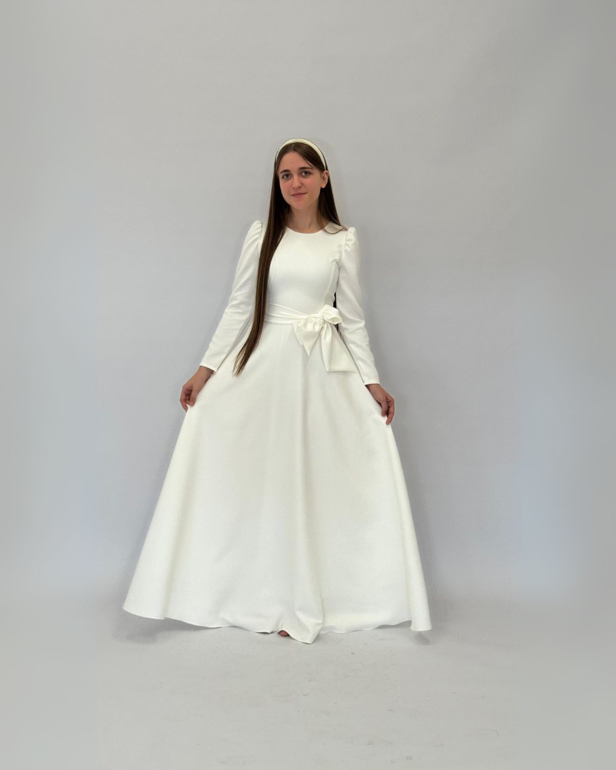 Rochie de Botez elegantă clasică - imagine 17