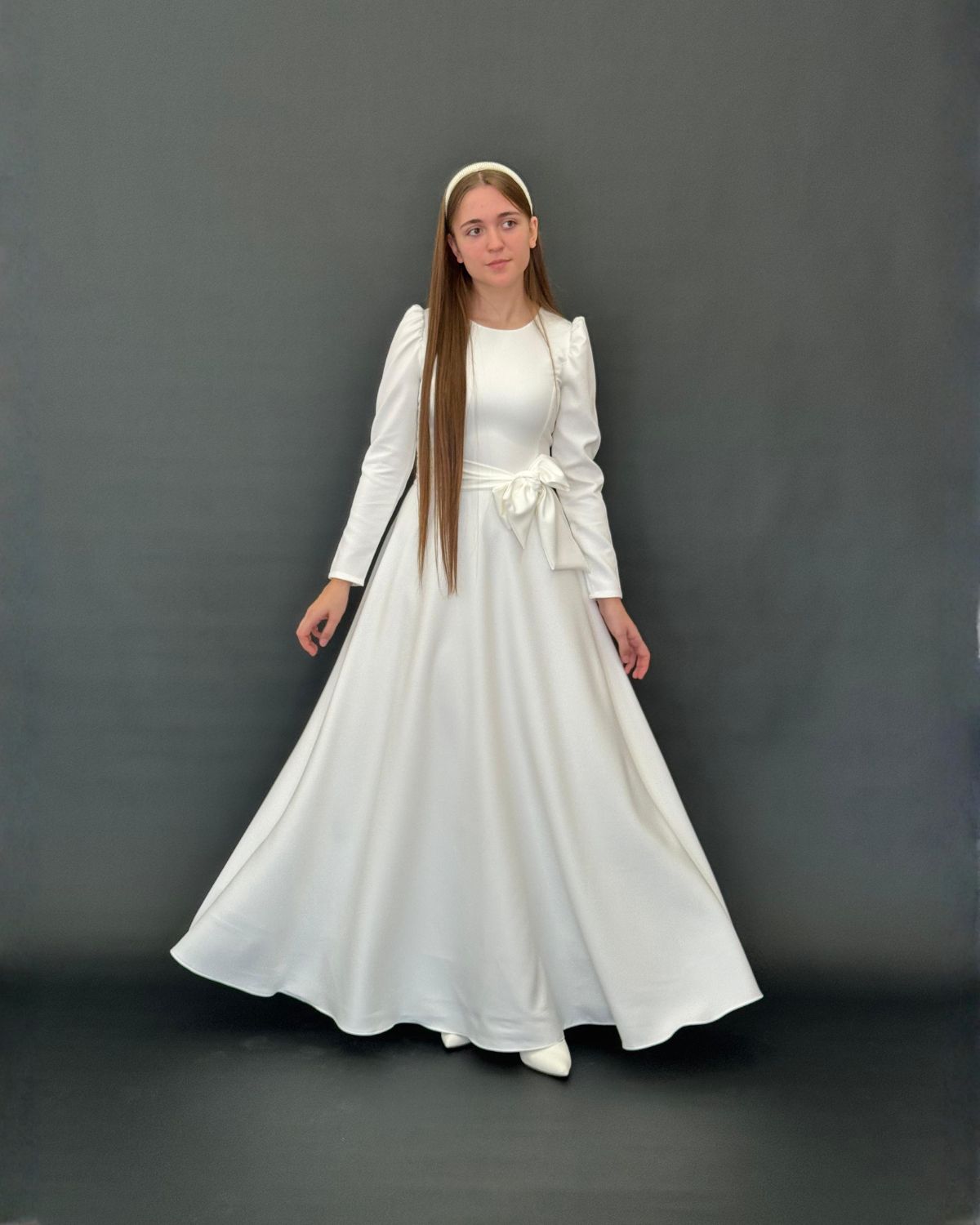 Rochie de Botez elegantă clasică - imagine 8