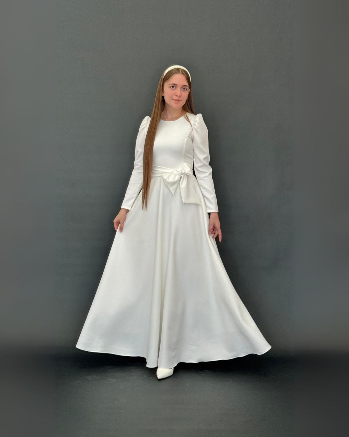 Rochie de Botez elegantă clasică - imagine 7
