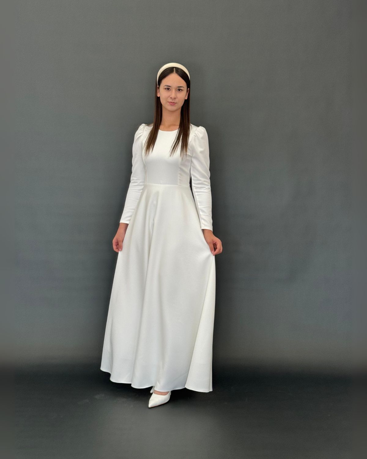 Rochie de Botez elegantă clasică - imagine 2