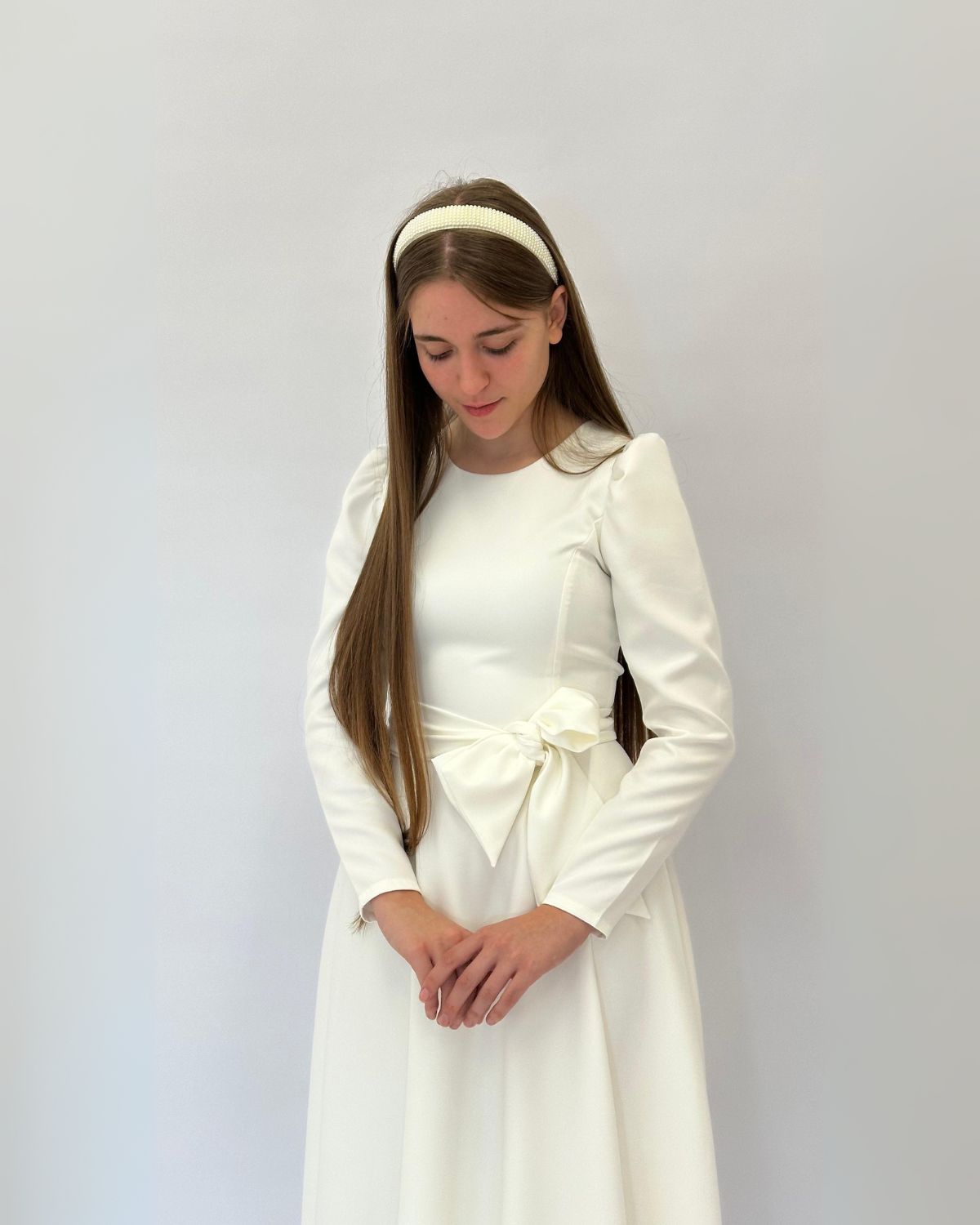 Rochie de Botez elegantă clasică - imagine 19